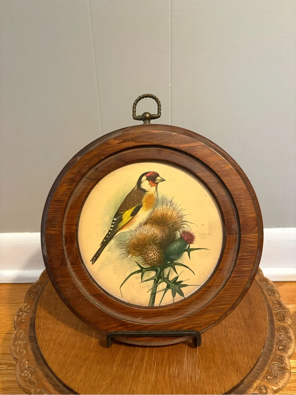 Wooden Framed Bird Wall Art Hanging- Ph Gonner